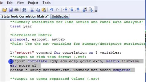 export excel stata